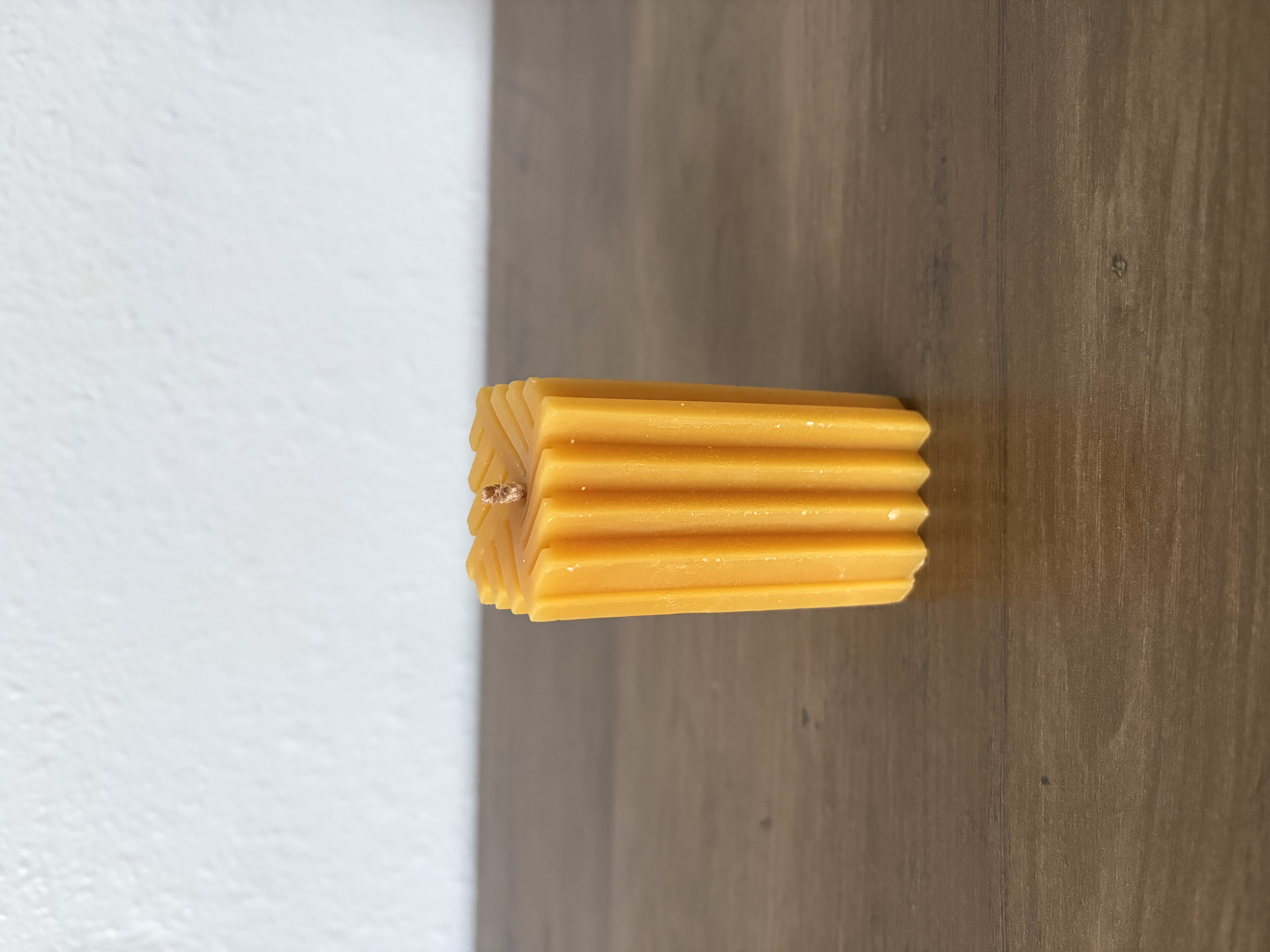 Textured Square Pillar Candle